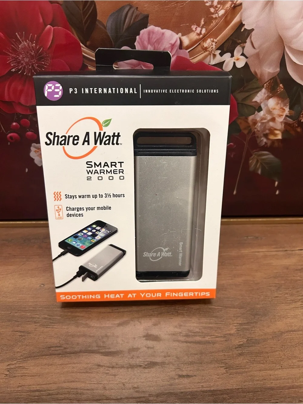 Smart Warmer 2000 Portable Hand Warmer & Charger - Silver